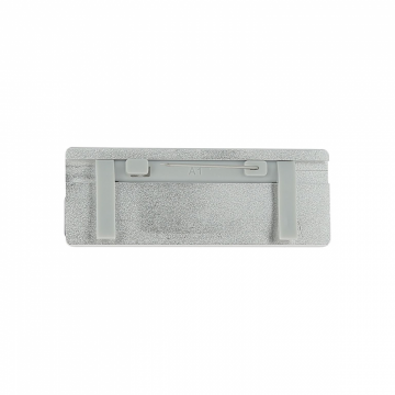 Badge aluminium 7 x2 5 cm