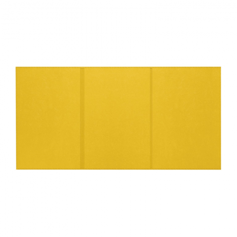 Porte-carte grise VELOURS : 3 volets PVC aspect tissu velours