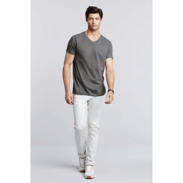 T-SHIRT HOMME COL V SOFTSTYLE