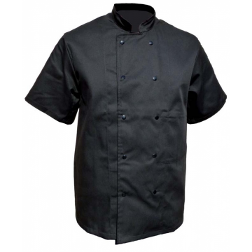 VESTE CUISINE MC P/C NOIR...