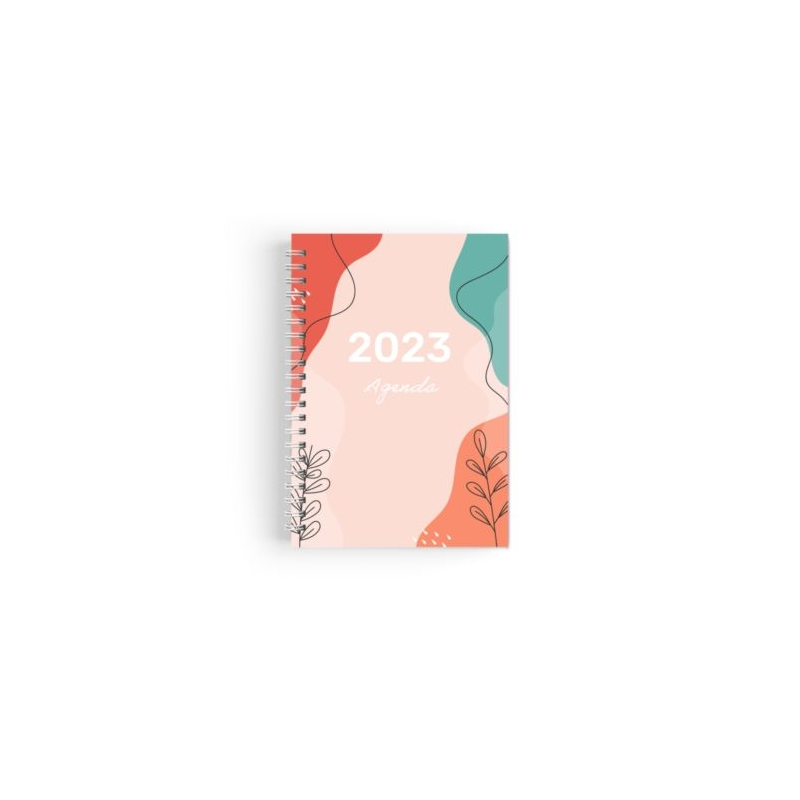 Agenda Reliure Spirale Création 2024 - Le Calendrier Pub Marquage Quadri -  Option Sans - Format Poche