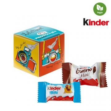 Mini-cube publicitaire Kinder