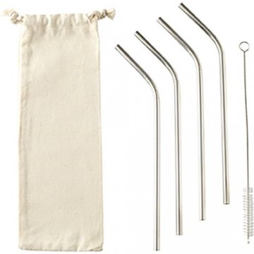 Reusable 4 pieces ECO Straw...