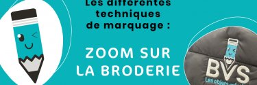 Les techniques de marquage : Zoom sur la broderie